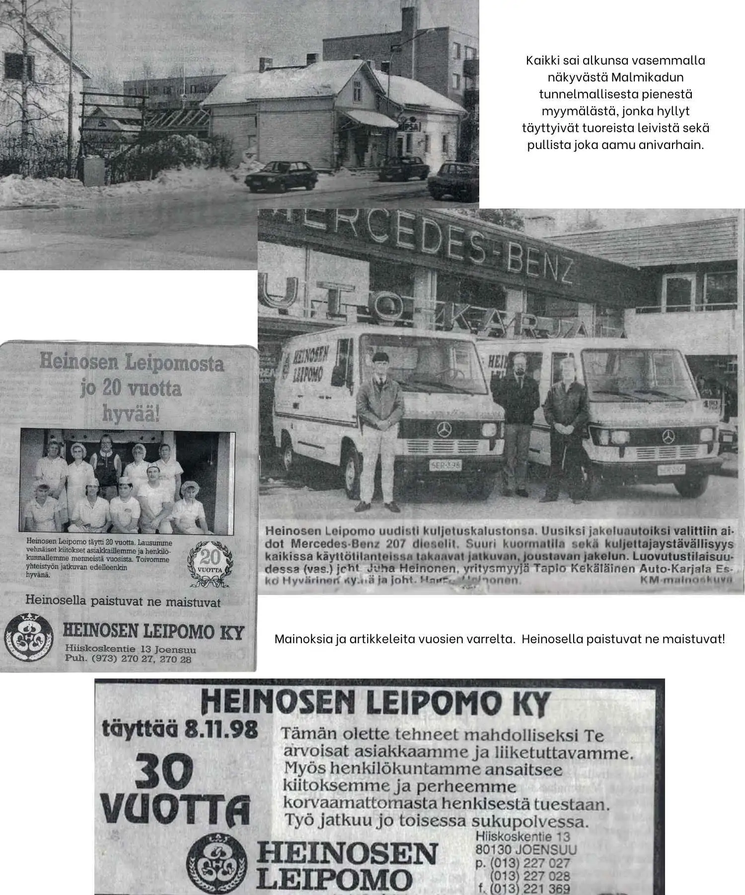 Heinosen historia - kuvia vuosien varrelta