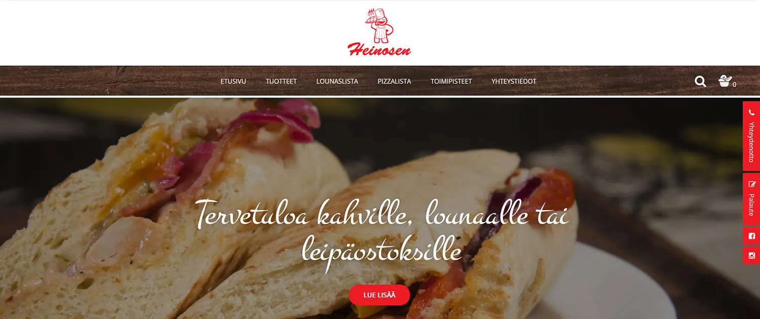 Heinosen vanhat verkkosivut