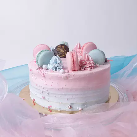 GENDER REVEAL CAKE 6-8HLÖ - Erikoiskakut - 8312 - 1