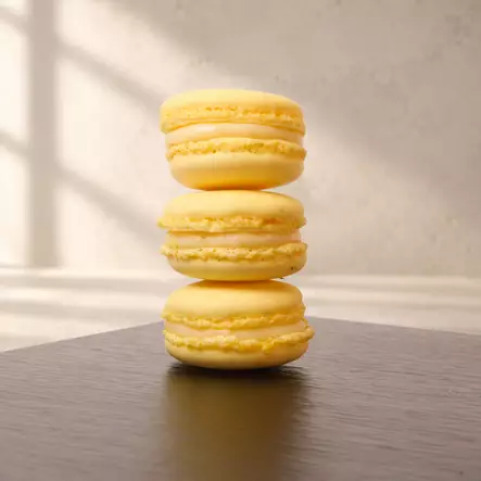 MACARON, WHITE LEMON 12KPL - Macaron-leivokset - 10812 - 2