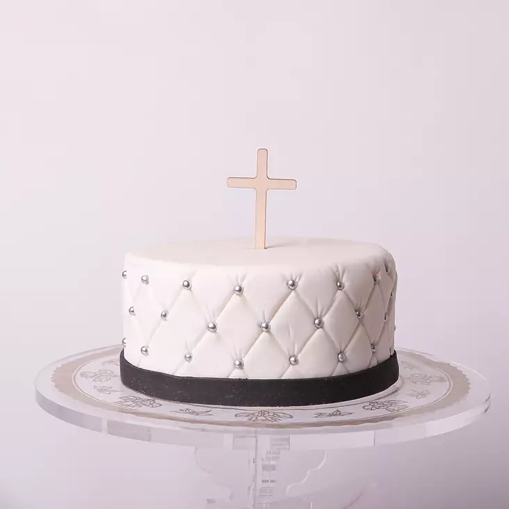 PUINEN RISTI-KAKUN KORISTE - Valmiit kakkukoristeet - 0042 - 1