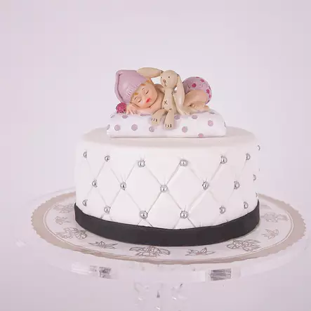 TYTTÖVAUVA JA PUPU-KAKUN KORISTE - Valmiit kakkukoristeet - 0045 - 1