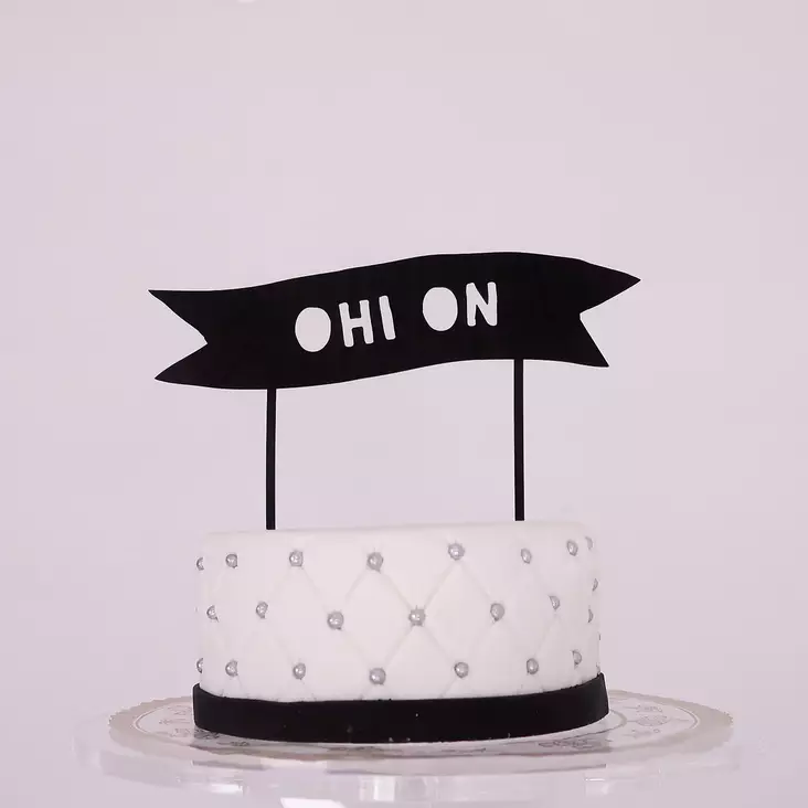 OHI ON -KYLTTI - Valmiit kakkukoristeet - 0055 - 1