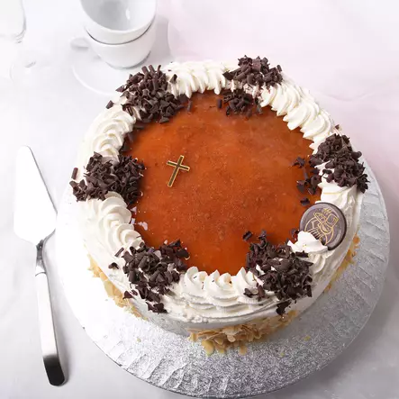 KULTAINEN RISTI-KAKUN KORISTE - Valmiit kakkukoristeet - 0039 - 2