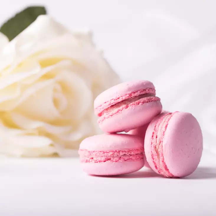 MACARON, VADELMA 12KPL - Macaron-leivokset - 10809 - 2